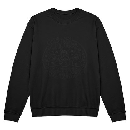 Chillin' With My Snowmies – Cozy Christmas Crewneck Sweatshirt
