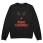 Cozy black Christmas crewneck sweatshirt for holiday season