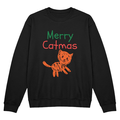 Merry Catmas Holiday Crewneck Sweatshirt