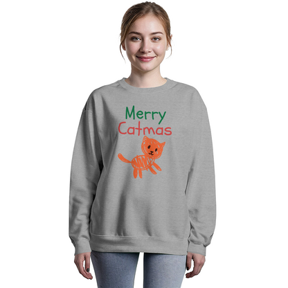 Merry Catmas Holiday Crewneck Sweatshirt