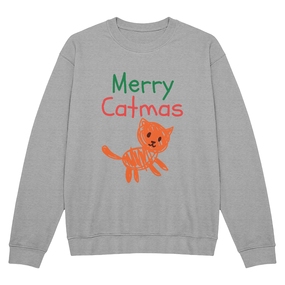Merry Catmas Holiday Crewneck Sweatshirt