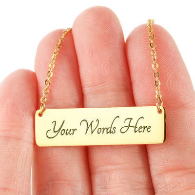 Always Carry a Rest Bar Necklace for Music Teachers & Musicians | Quinnlyn & Co.