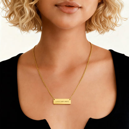 Always Carry a Rest Bar Necklace for Music Teachers & Musicians | Quinnlyn & Co.