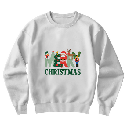 Merry Christmas Sweatshirt | Cute Holiday Unisex Crewneck