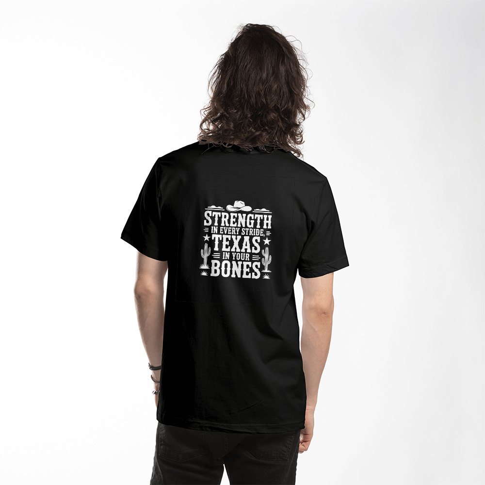 Texas Strength T-Shirt , Western Graphic Tee | Lone Star State Pride Shirt | Cowboy Desert Cactus Tee  Southern Country Unisex Shirt