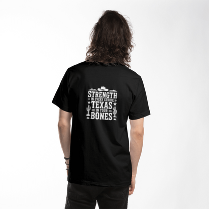 Texas Strength T-Shirt , Western Graphic Tee | Lone Star State Pride Shirt | Cowboy Desert Cactus Tee  Southern Country Unisex Shirt