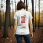 Fun vintage “Ho Ho Ho” shirt with groovy red typography