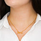 Scripted Love Necklace | To My Partner in Crime Gift | Best Friend Jewelry | Meaningful Friendship Necklace