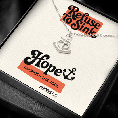 Christian anchor necklace inspired by Hebrews 6:19