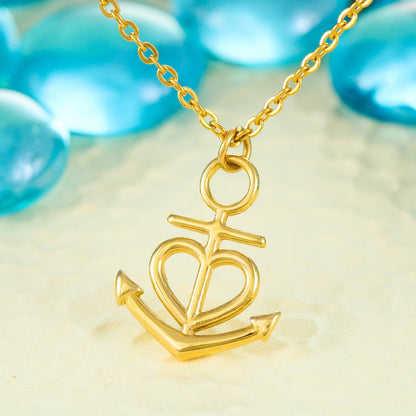 Anchor pendant jewelry for best friend or partner