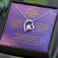 To My Beautiful Wife – Forever Committed Forever Love Necklace