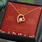 To My Beautiful Wife – Christmas Forever Love Necklace (Holiday Edition)