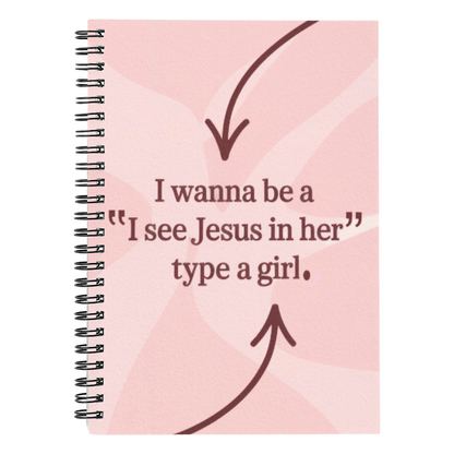 “I See Jesus in Her” faith journal for women with modern design