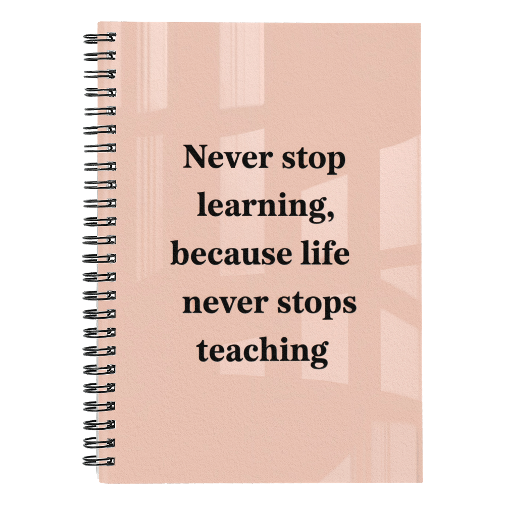 Never Stop Learning: Inspirational Quote Notebook – Motivational Journal for Students, Teachers & Lifelong Learners