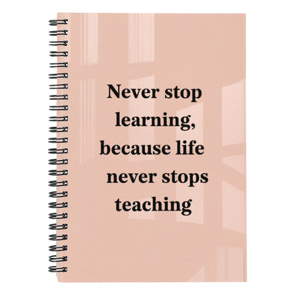 Never Stop Learning: Inspirational Quote Notebook – Motivational Journal for Students, Teachers & Lifelong Learners