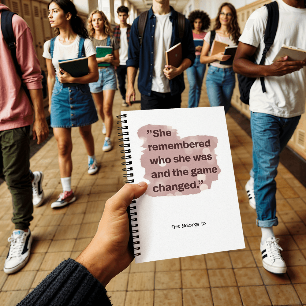 She Remembered Who She Was Spiral Notebook – Empowering Journal for Women with Inspirational Quote