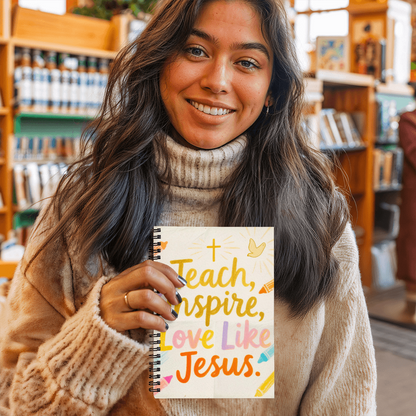Christian lined journal for prayer and Bible notes