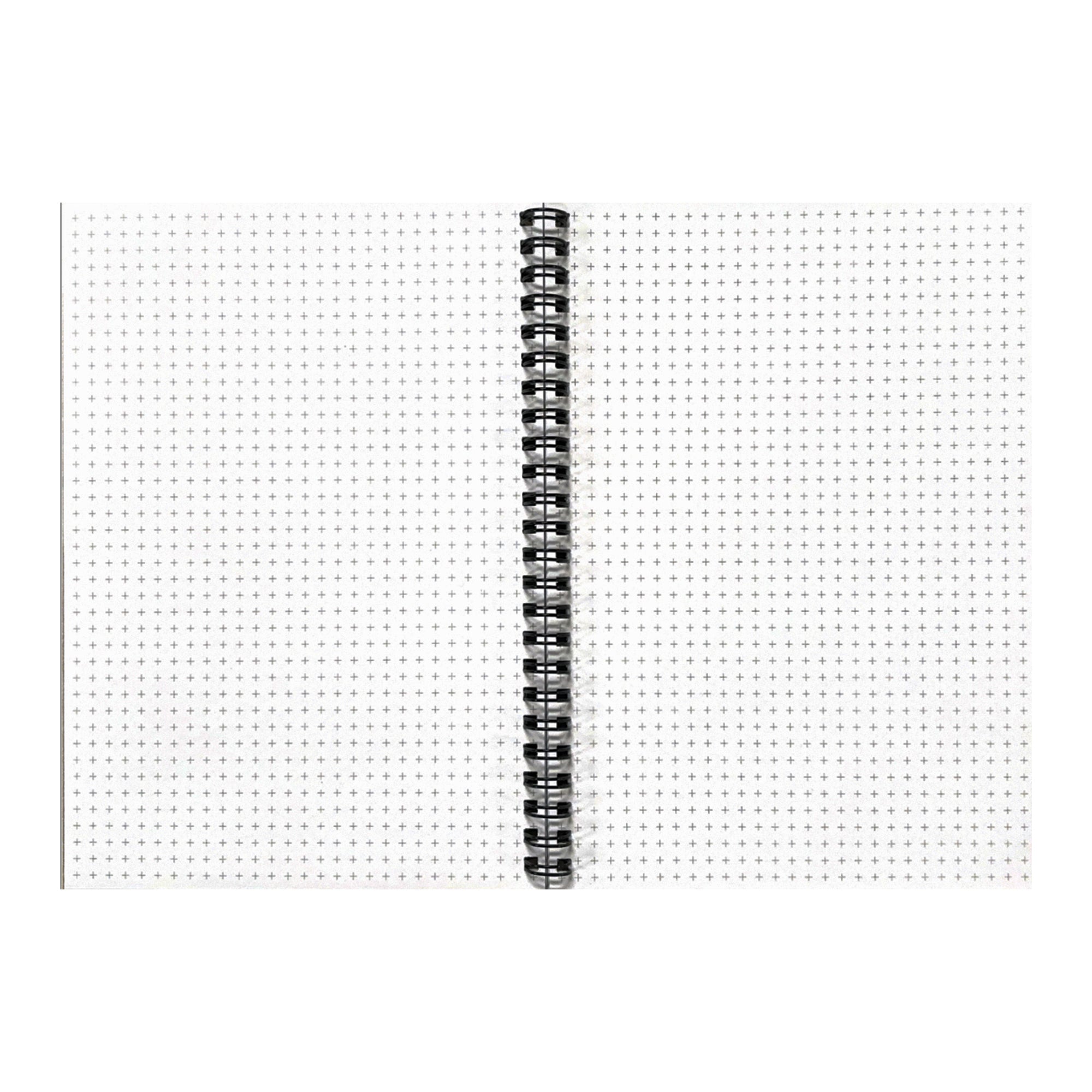 Document pocket inside back cover female hustler notebook close-up