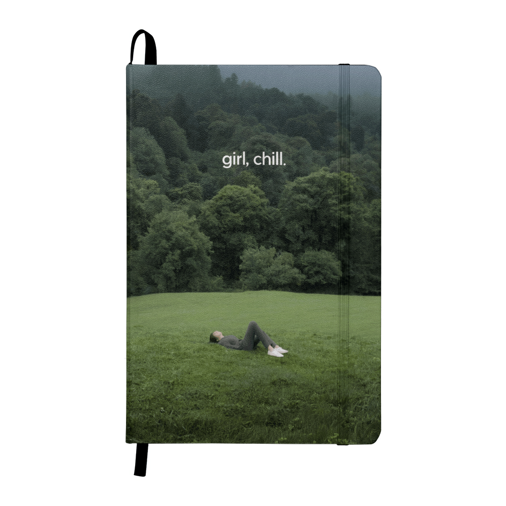 Girl Chill journal inspirational self-care mindfulness hardcover for women