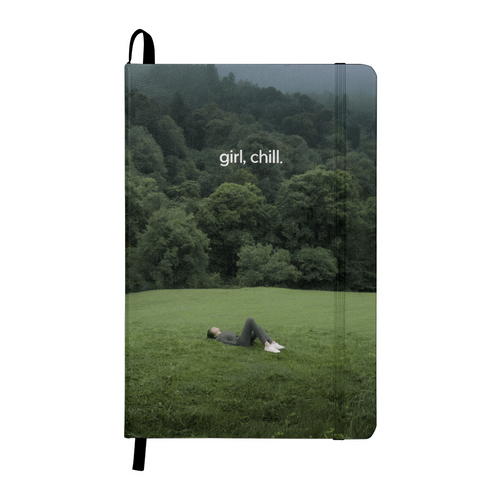Girl Chill journal inspirational self-care mindfulness hardcover for women