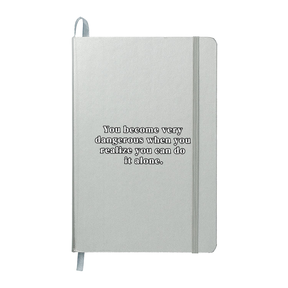 Stylish journal with expandable pocket and lined pages for organization