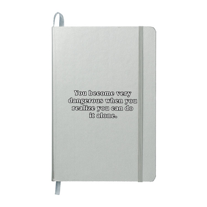 Stylish journal with expandable pocket and lined pages for organization
