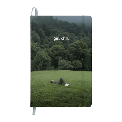 Girl Chill Inspirational Self Care & Mindfulness Hardcover Journal for Women