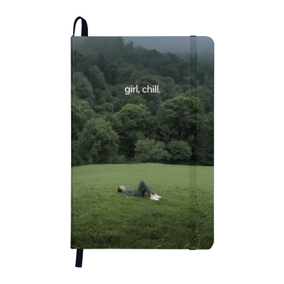 Girl Chill Inspirational Self Care & Mindfulness Hardcover Journal for Women