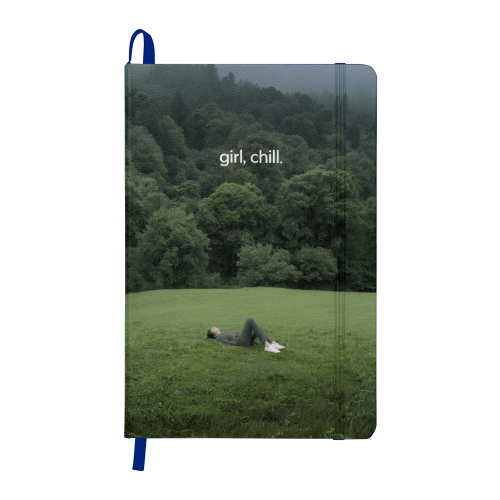 Girl Chill Inspirational Self Care & Mindfulness Hardcover Journal for Women