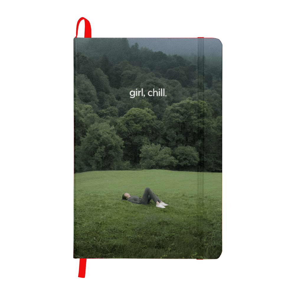 Girl Chill Inspirational Self Care & Mindfulness Hardcover Journal for Women