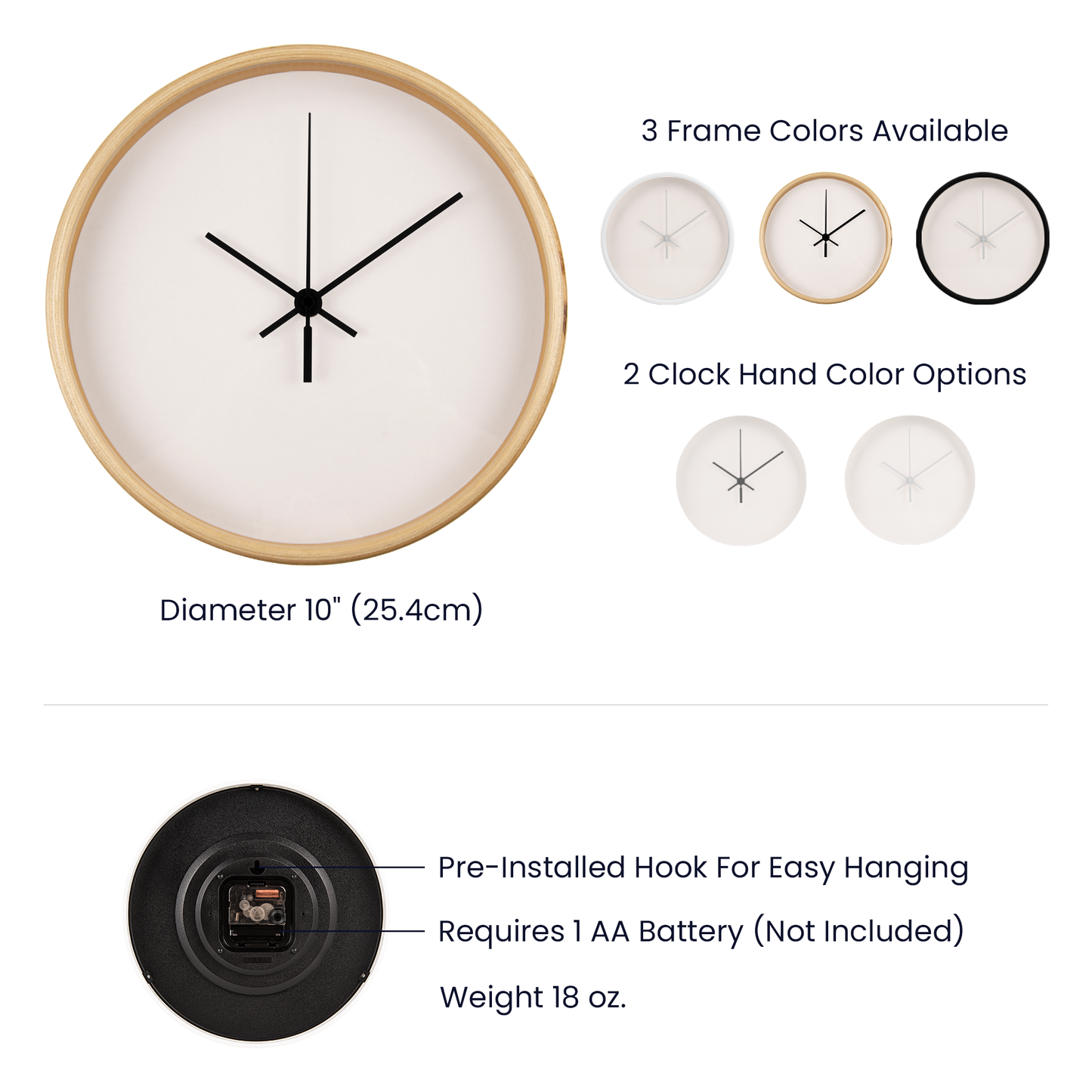 New York City Wall Clock – “My Heart Burns for City Lights” | NYC Skyline Clock | Yellow Taxi & Statue of Liberty Art