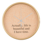 Elegant 10-inch wall clock blending simplicity and gratitude