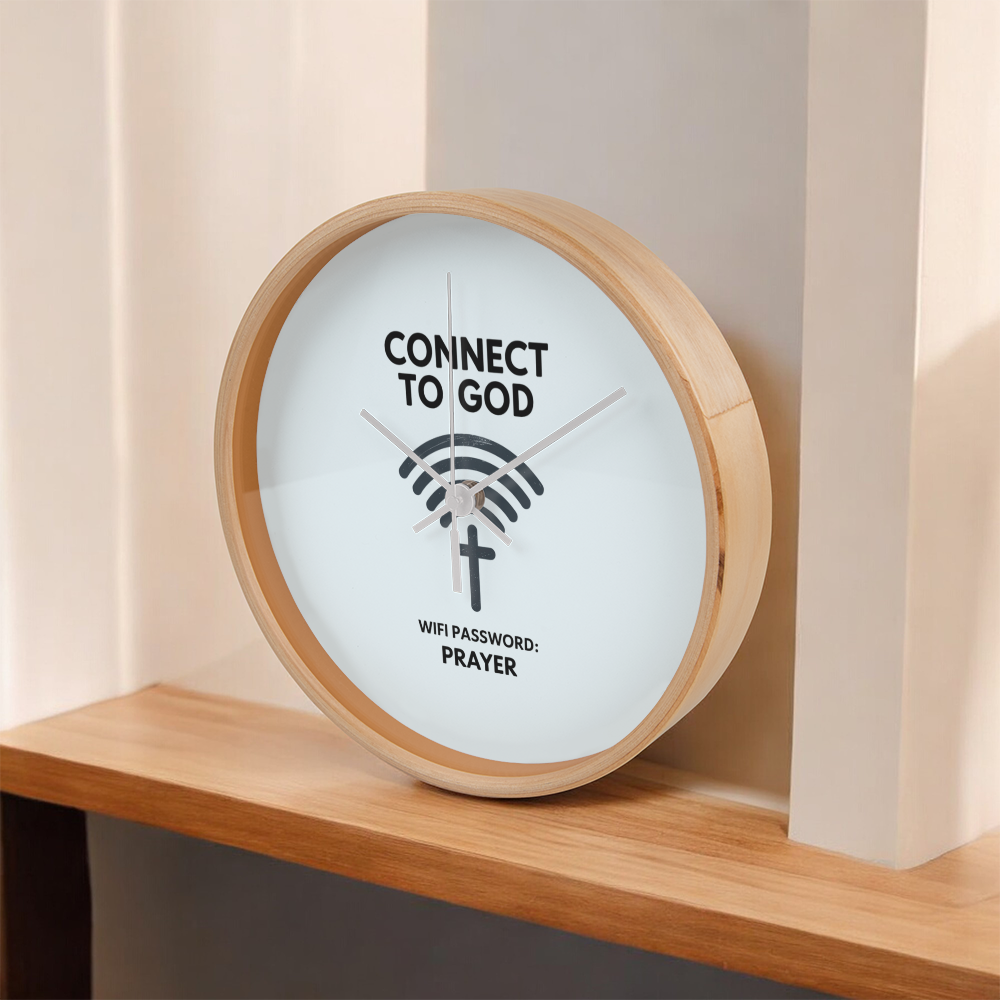 ECO solvent printed clock face with clear, durable design