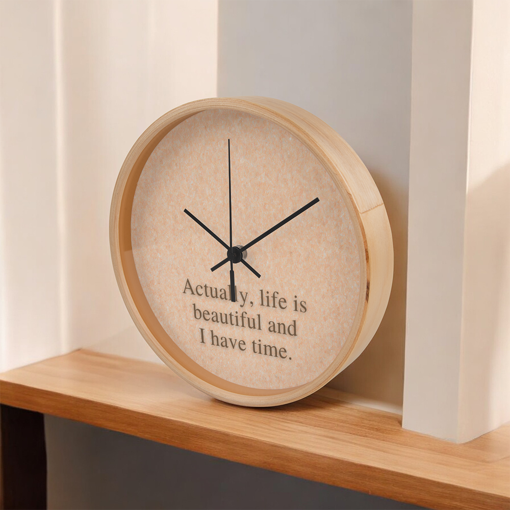 ECO solvent printed clock face showing clear and vibrant design
