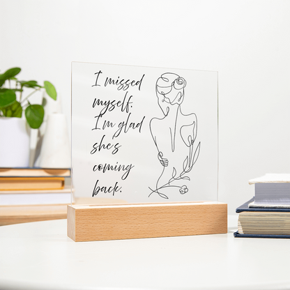 Empowering motivational quote frame glowing in peaceful home setting