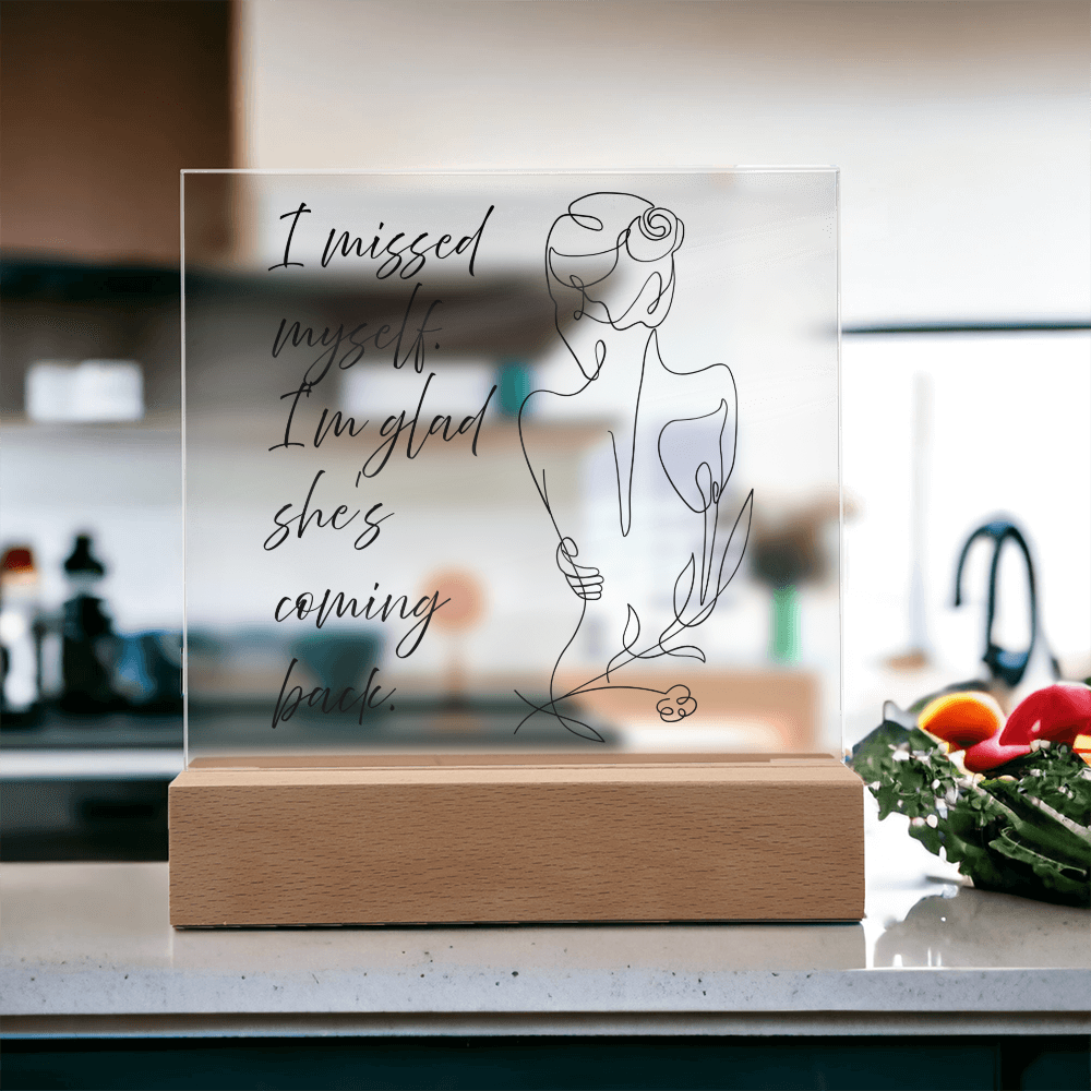 Meaningful comeback gift for her — self rediscovery light frame