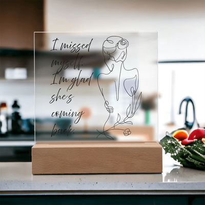 Meaningful comeback gift for her — self rediscovery light frame