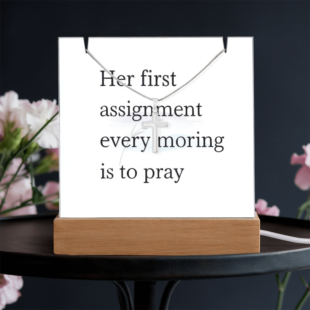 Christian jewelry gift symbolizing faith and morning devotion