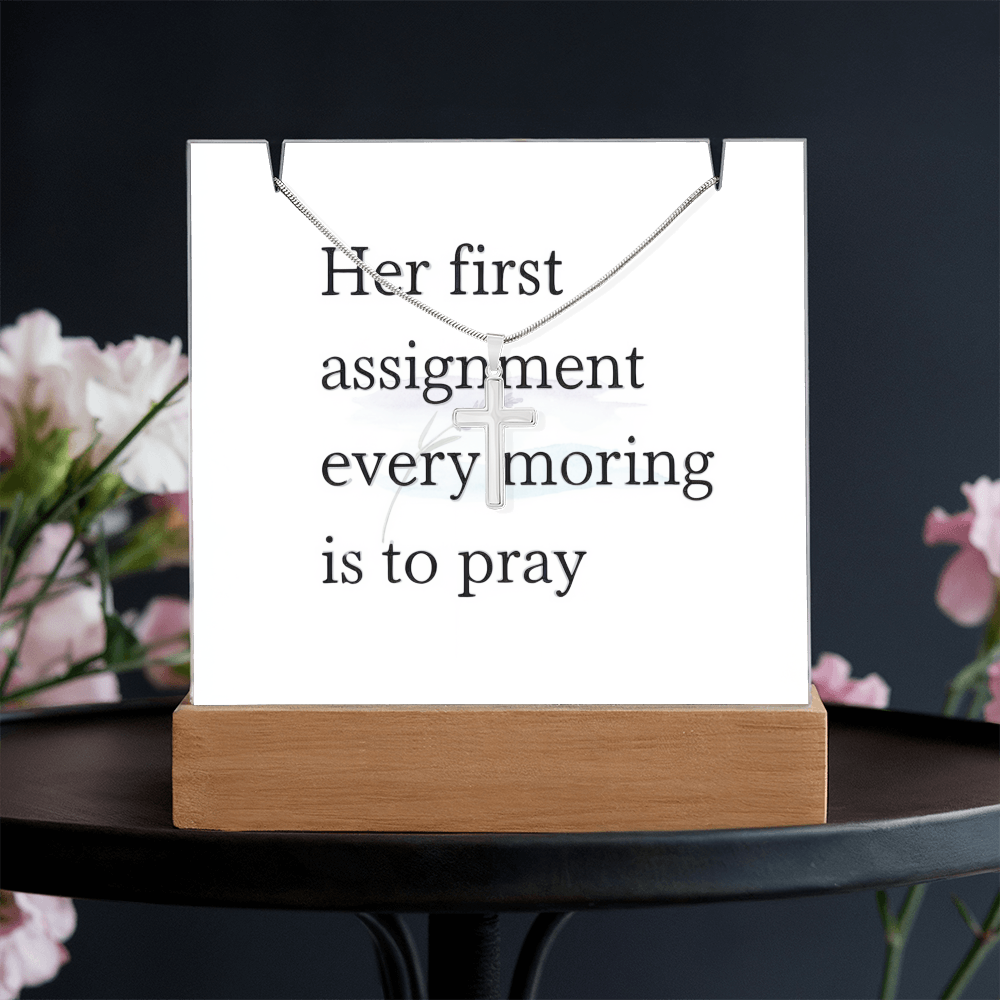 Inspirational necklace gift for birthdays, confirmations, or baptisms