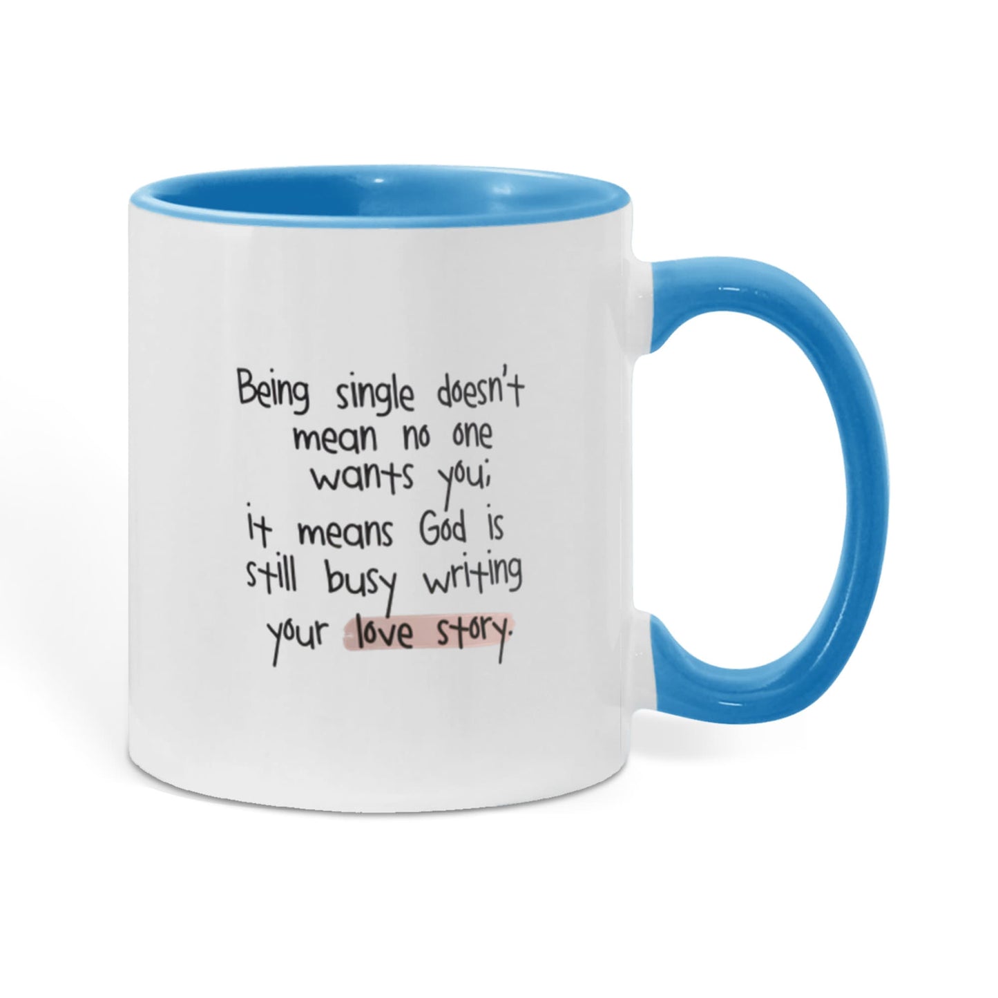 Inspirational Christian coffee mug for women waiting on God’s timing