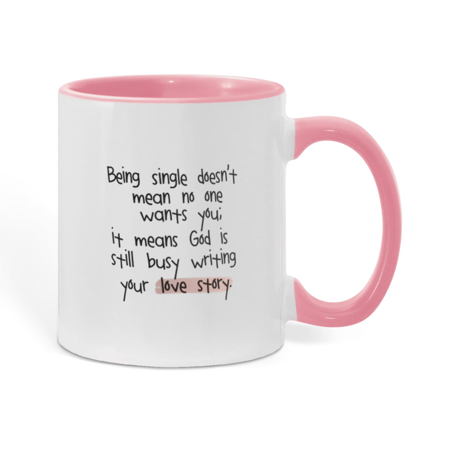 Close-up of handle and rim in accent color with glossy finish