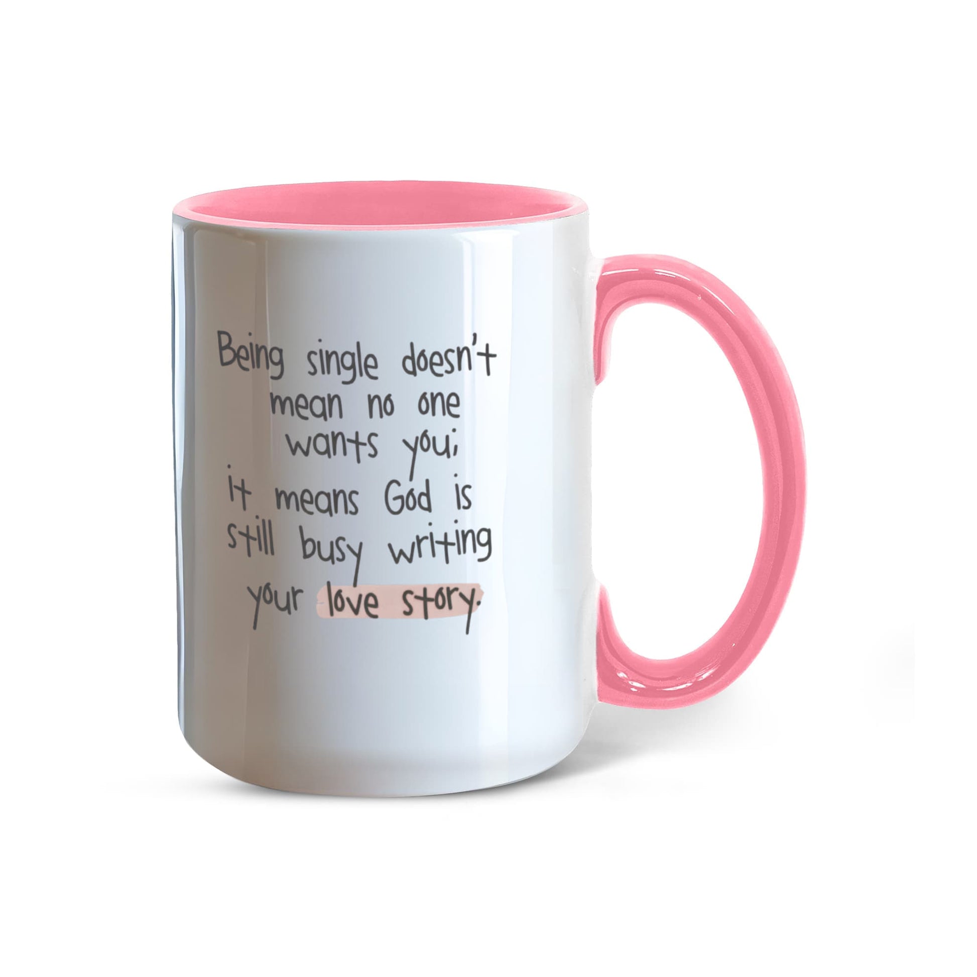 “God’s Love Story” faith mug ready for gift packaging