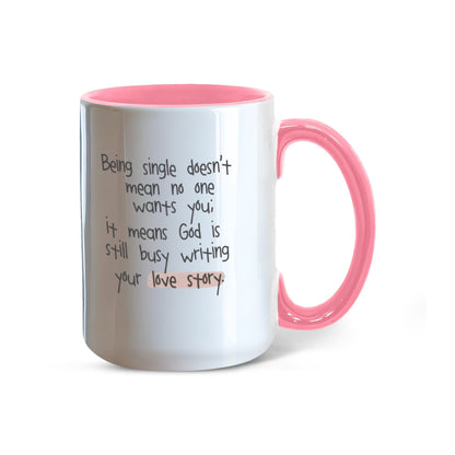 “God’s Love Story” faith mug ready for gift packaging