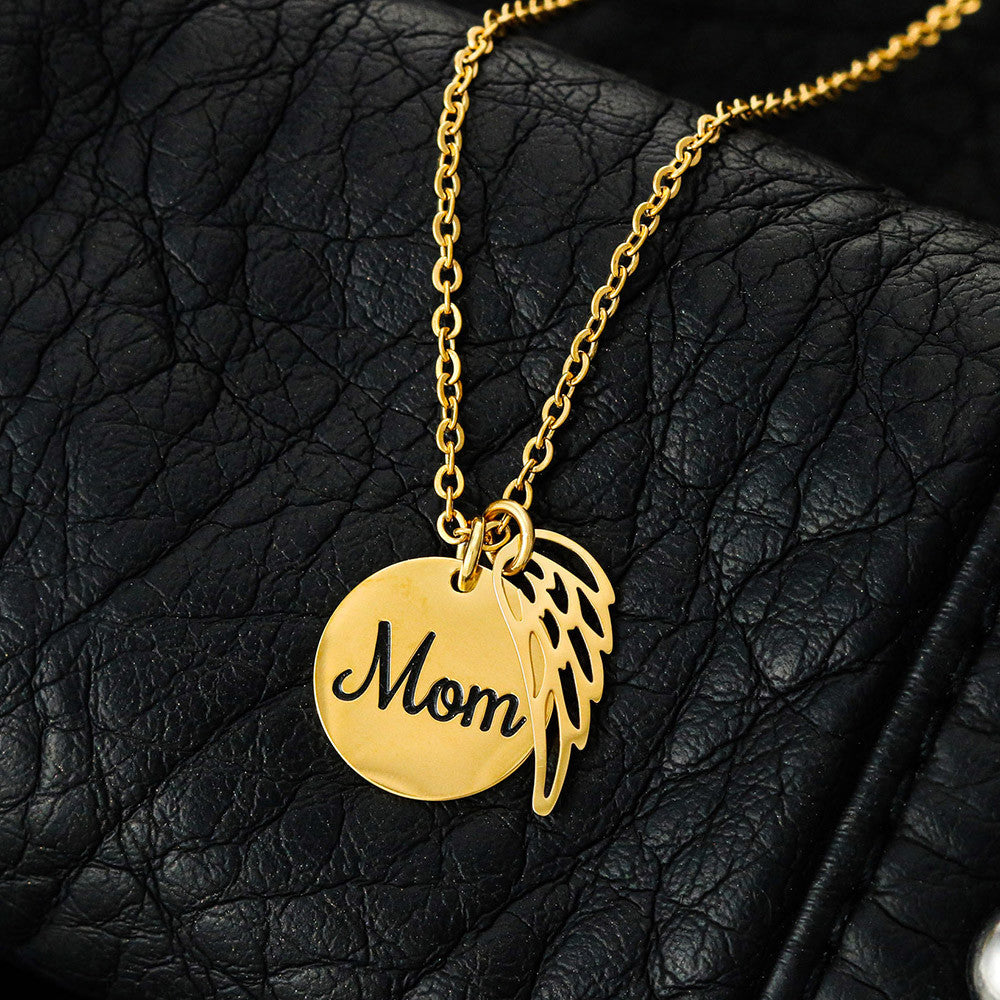 Two intertwined hearts symbolizing love and guidance on a delicate chain