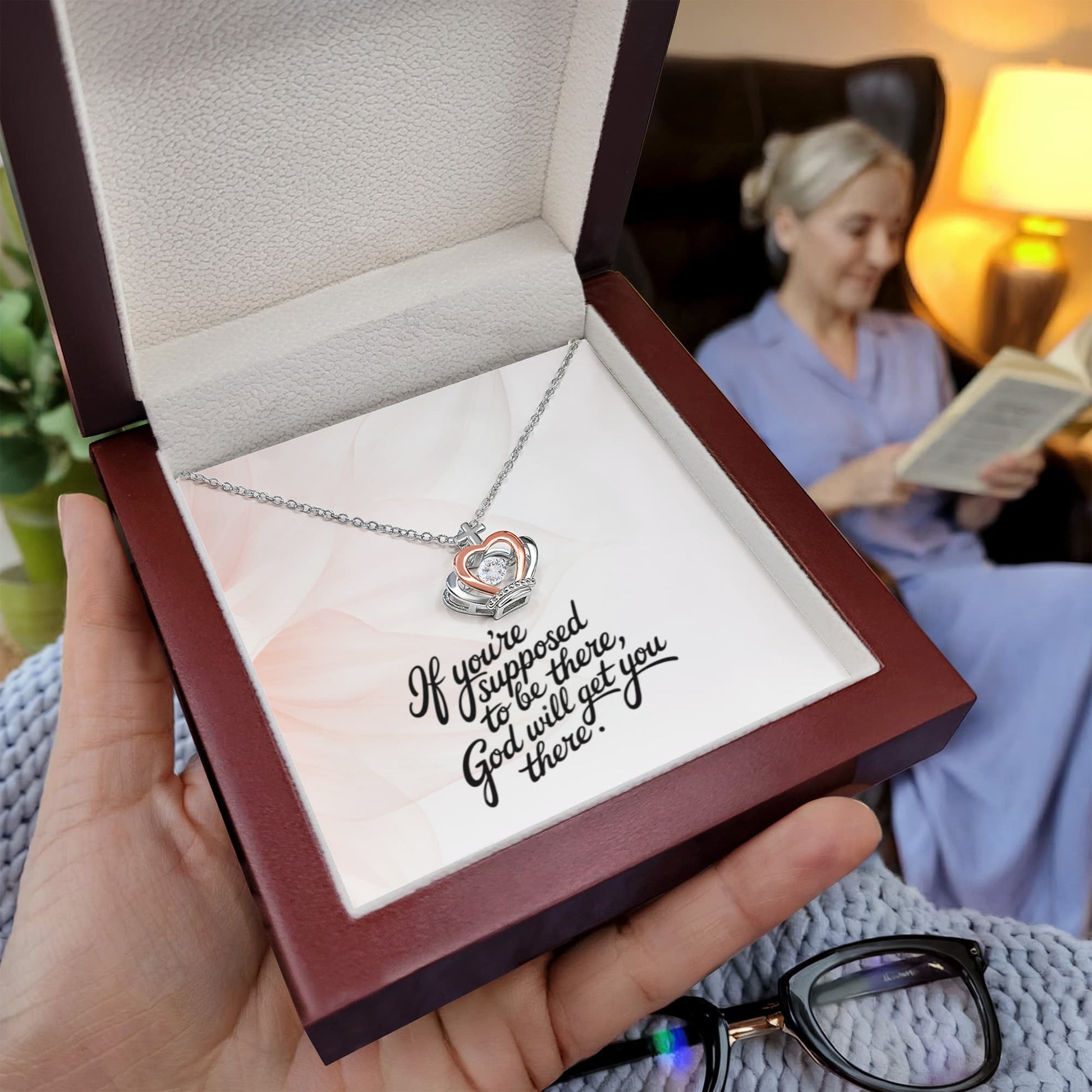 Christian jewelry gift symbolizing divine timing and grace