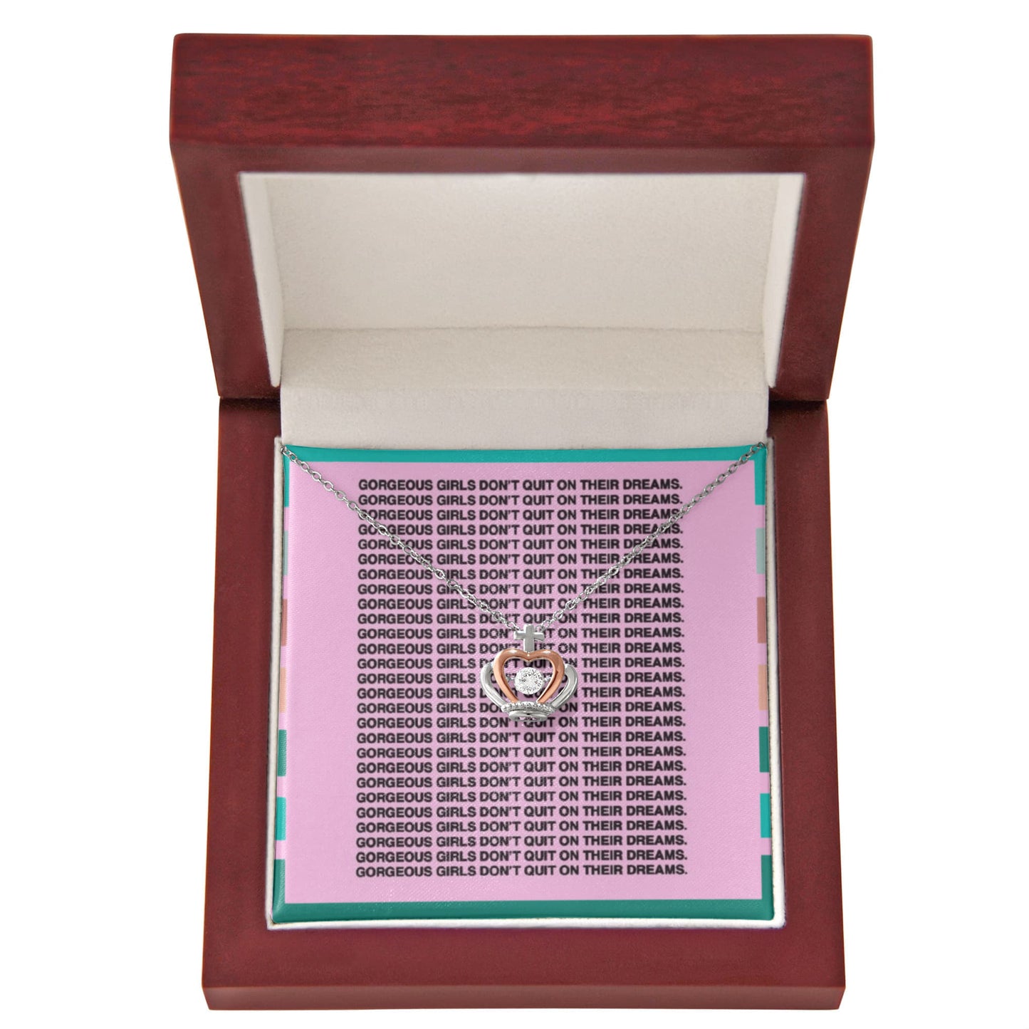 queen energy crown necklace