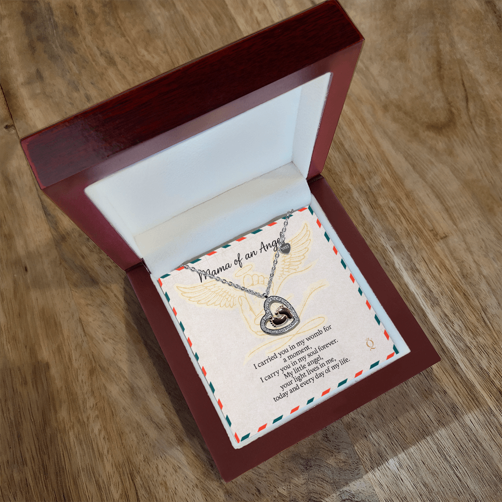 Baby Feet Angel Necklace | Miscarriage Remembrance Jewelry | Mama of an Angel Gift | Infant Loss Memorial Necklace
