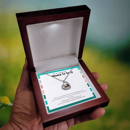 Baby Feet Heart Necklace for Mama-to-Be | New Mom Gift | Pregnancy Gift | Baby Shower Jewelry