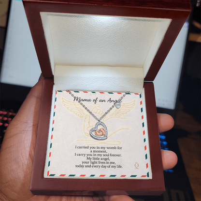 Baby Feet Angel Necklace | Miscarriage Remembrance Jewelry | Mama of an Angel Gift | Infant Loss Memorial Necklace