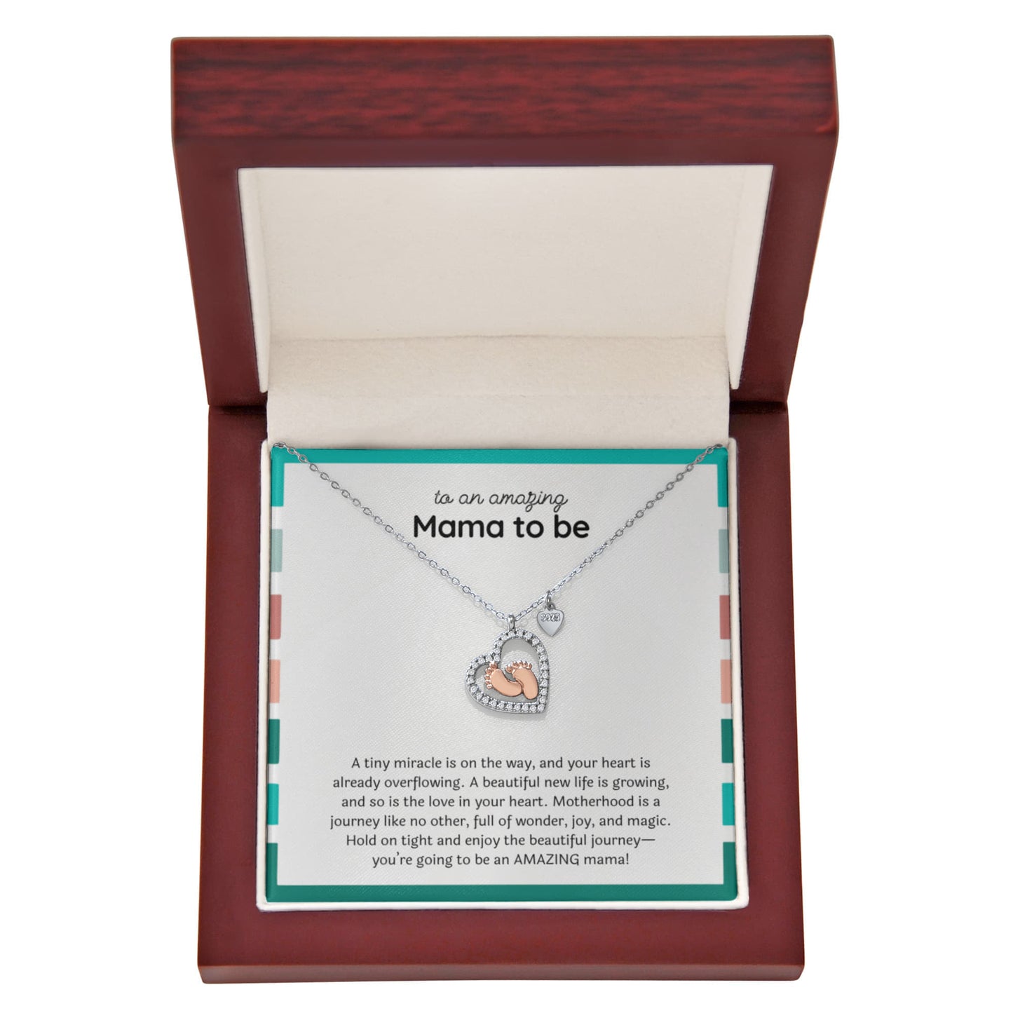 Baby Feet Necklace – First Time Mom Gift, New Mom Gift Jewelry, Gift for New Mom Necklace, New Mommy Jewelry for First Mother's Day